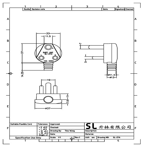 SL-27A (India Power Cord)-a SL-27A (India Power Cord)-a