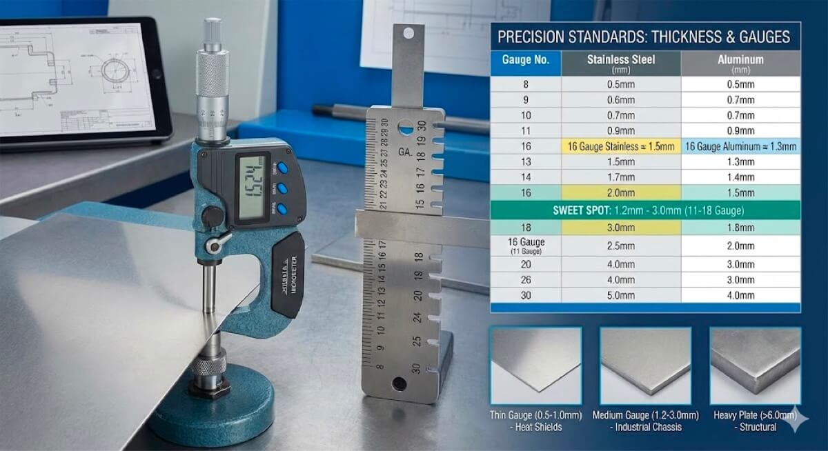 Thickness and Gauge of Sheet Metal