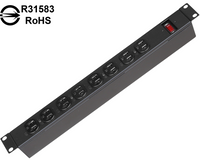 15A Basic Type Power Strip Set/ 1U-8 Seat